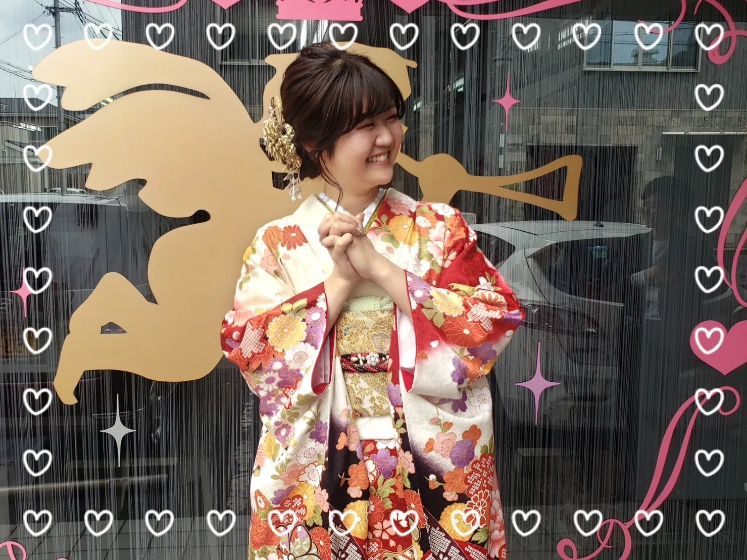 振袖 前撮り撮影会 レンタル 奈良 かわいい オシャレ イマドキ 古典 赤