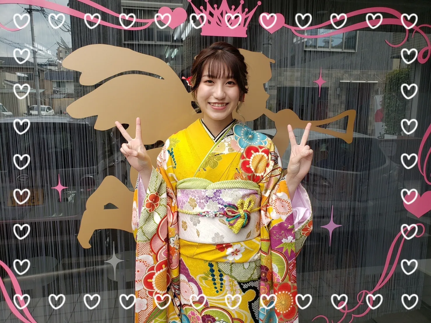 振袖 前撮り撮影会 レンタル 奈良 かわいい オシャレ イマドキ 古典 黄色