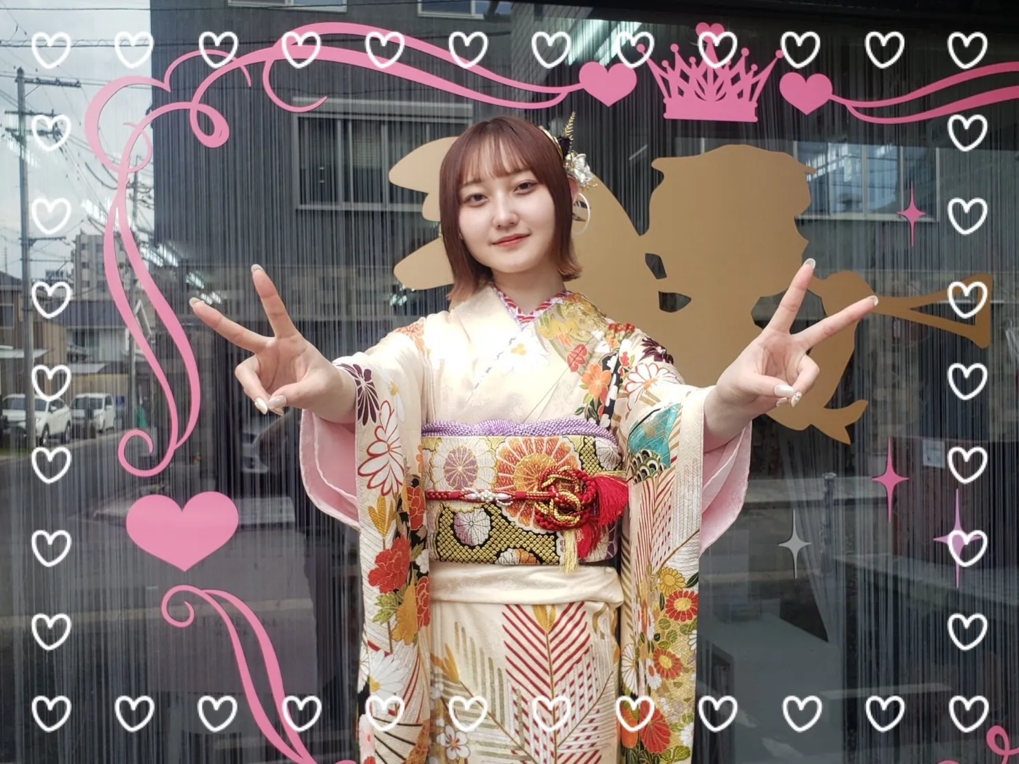 振袖 前撮り撮影会 レンタル 奈良 かわいい オシャレ イマドキ 古典 白
