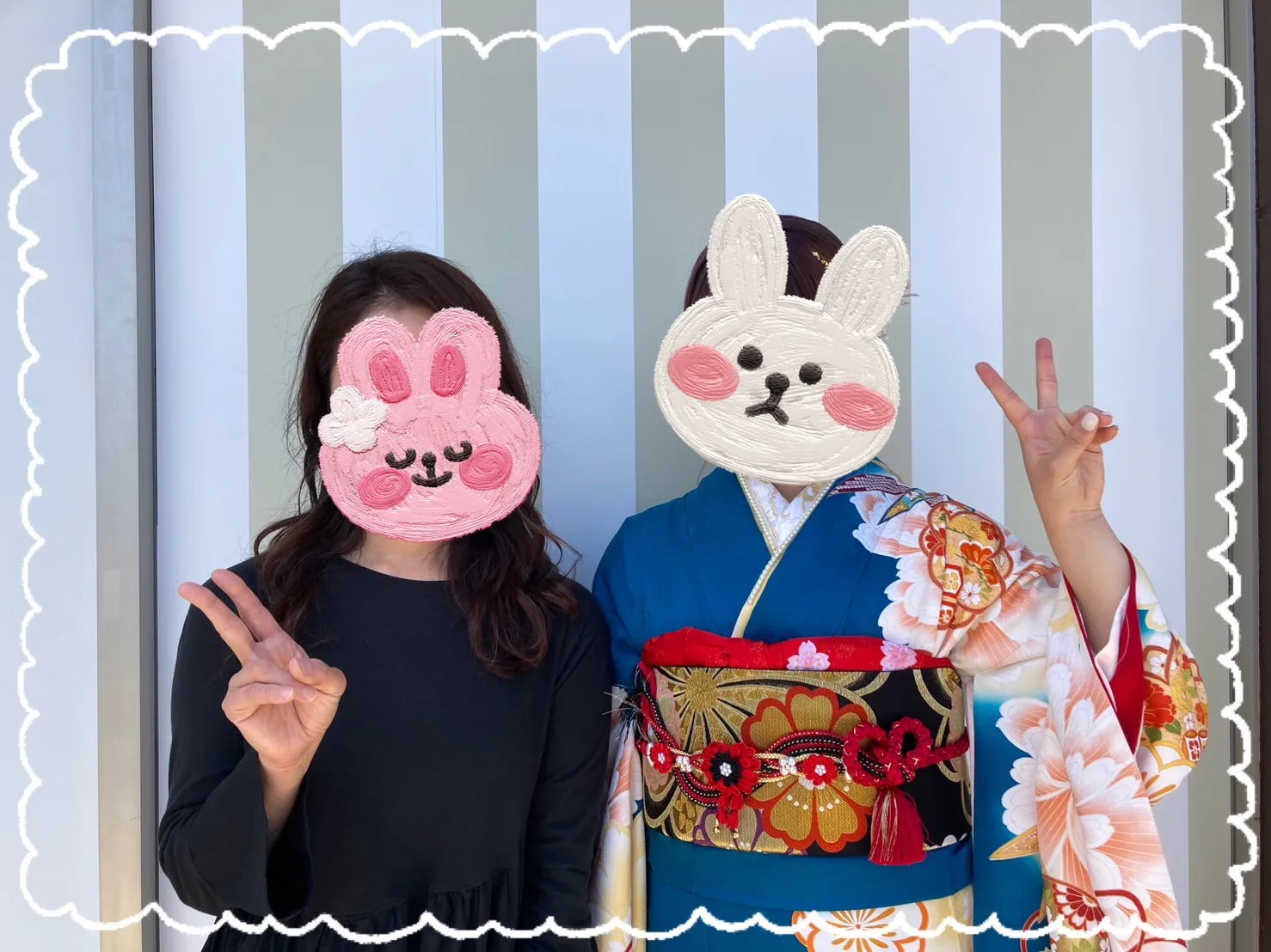 振袖レンタル 奈良 橿原 古典 青 おしゃれ かわいい イマドキ