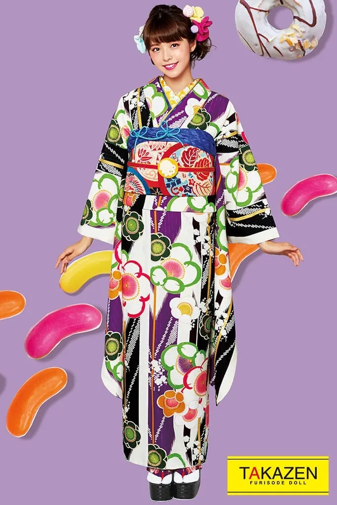 【TAKAZEN橿原店】9日♡安いのに可愛すぎる!!らむおすすめのレトロでカラフルポップなお振袖紹介♡