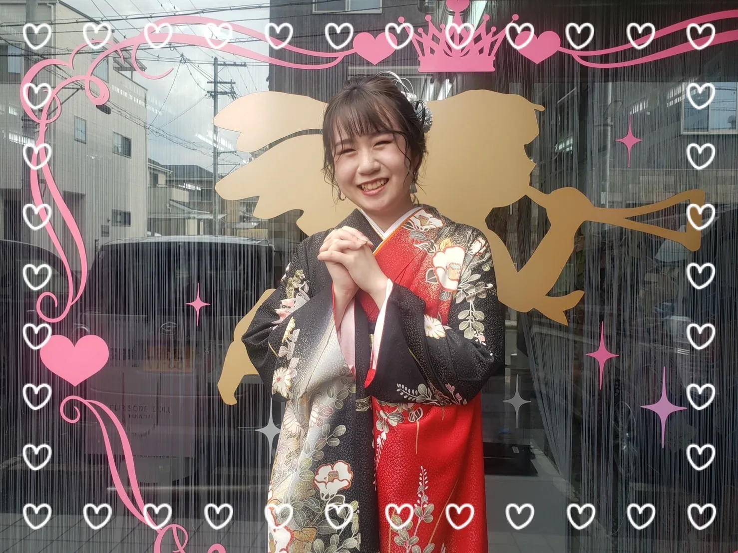 振袖 前撮り撮影会 レンタル 奈良 かわいい オシャレ イマドキ ママ振袖 赤
