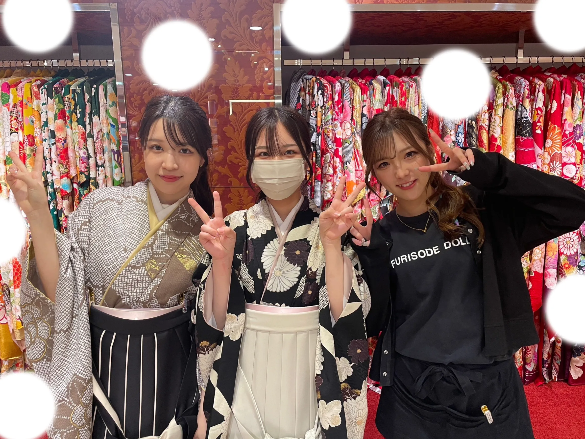 袴レンタル イマドキ くすみ 白 ブラウン