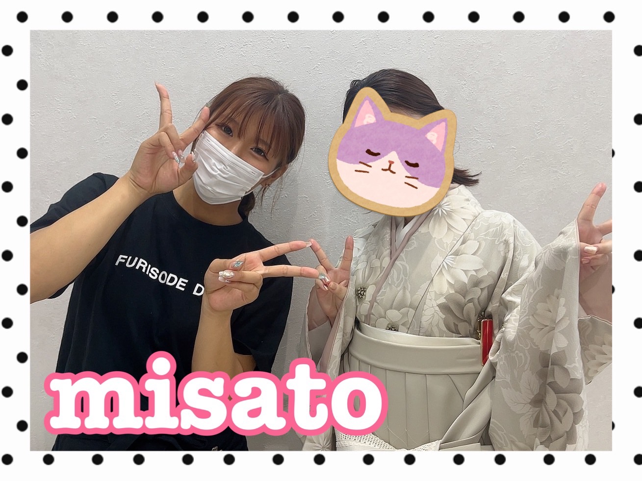 【TAKAZEN橿原店】6日♡2024年に卒業を迎えられるトレンドくすみカラーでワントーンコーディネート袴姫ちゃん♡