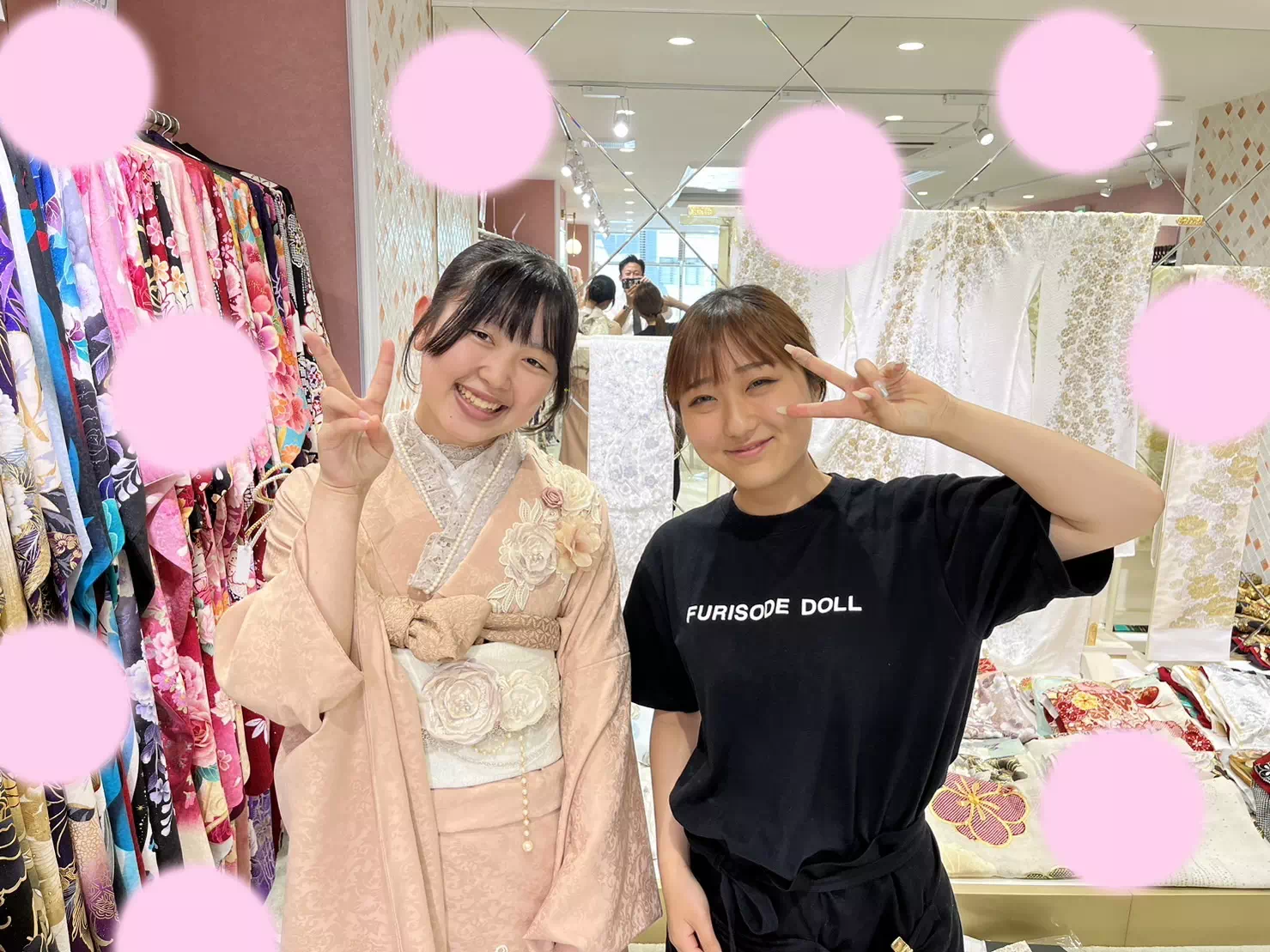 【TAKAZEN姫路店】♡24日 姫路市・加古川市・高砂市で大人気!ピンク×レースが可愛い2026年成人の可愛い姫ちゃん♡