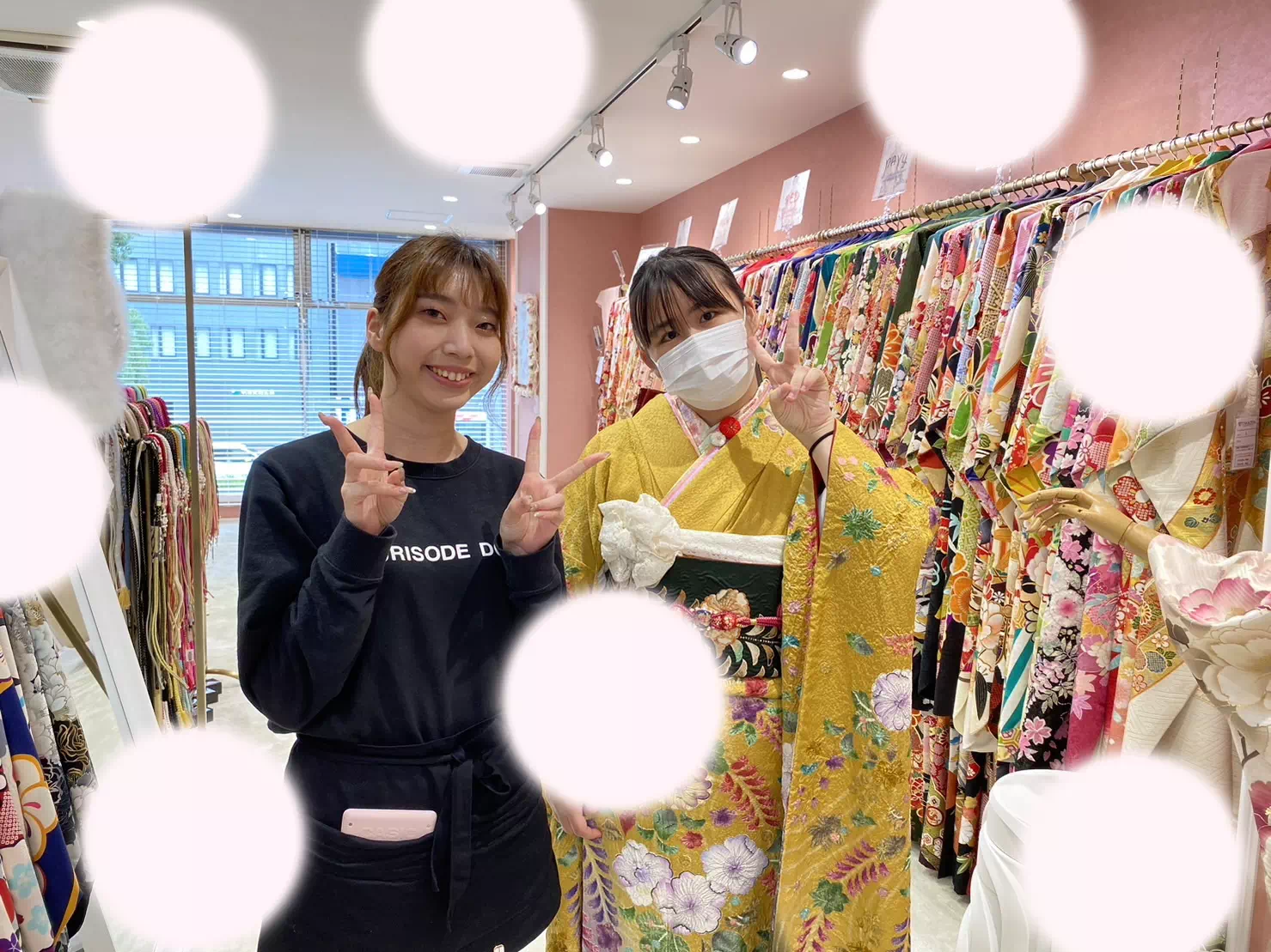 【TAKAZEN姫路店】♡1日 お家のお振袖を小物でイマドキにアレンジしてお写真撮影!持ち込みプランで素敵なお写真を残すママ振姫ちゃん♡