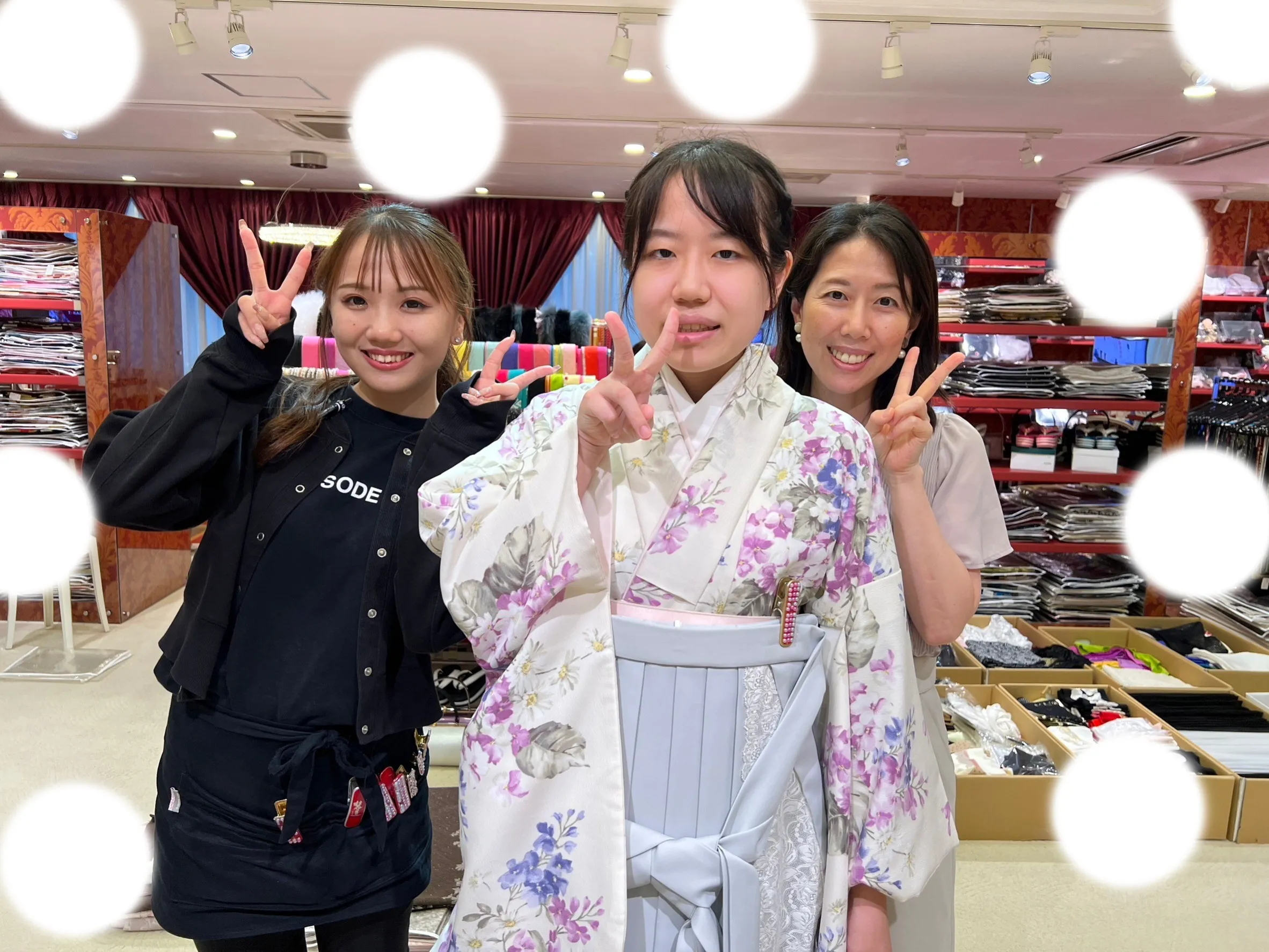 袴レンタル イマドキ くすみ 白 ブラウン