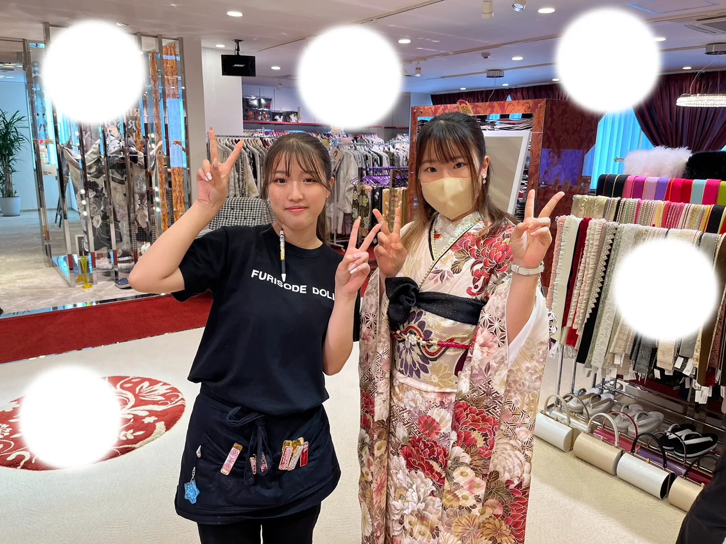袴レンタル　白袴　ブラウン　