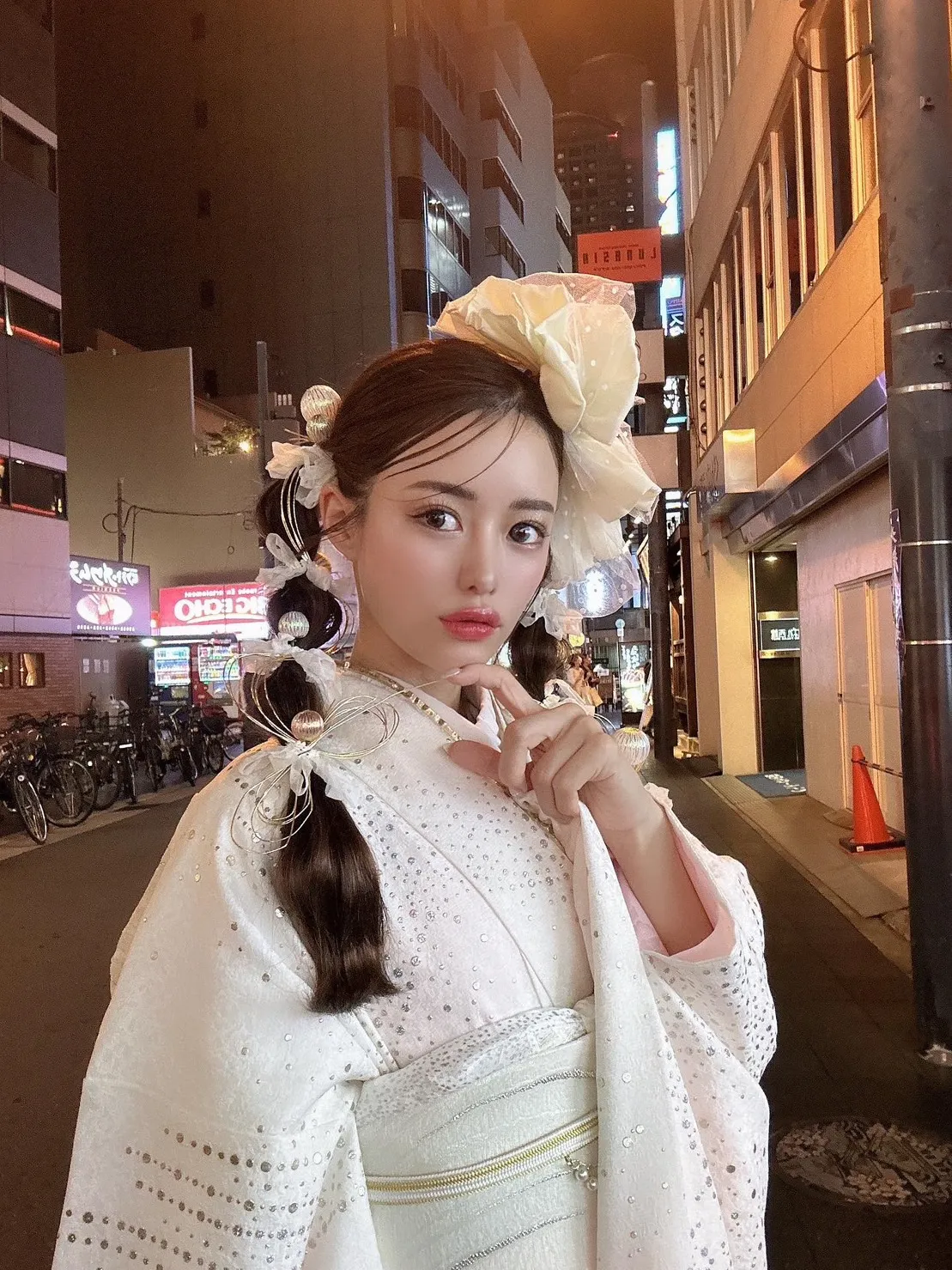 北新地　キャバ嬢　るなちゃん　振袖