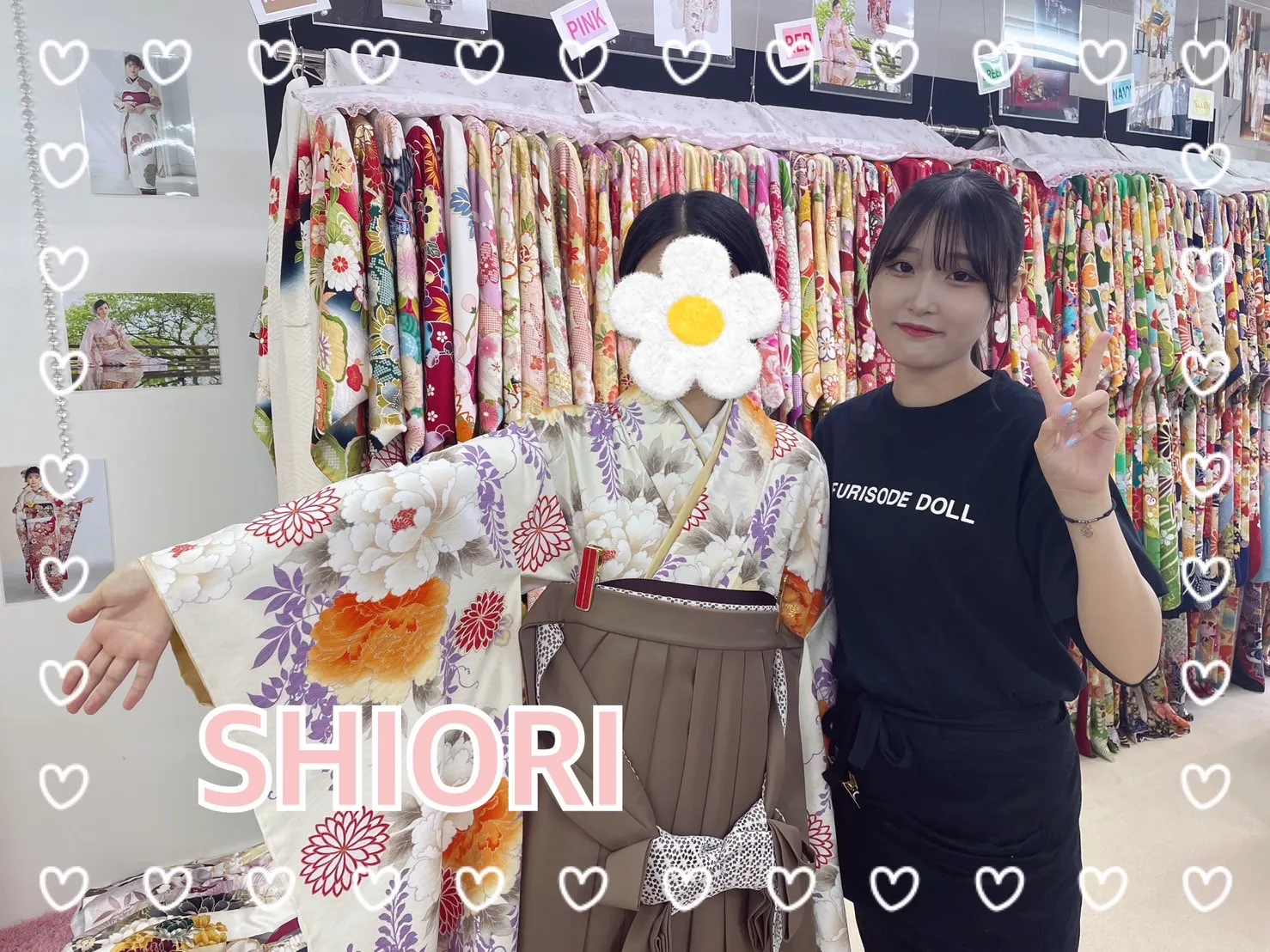 袴 レンタル 奈良 おしゃれ かわいい 白 オレンジ 紫
