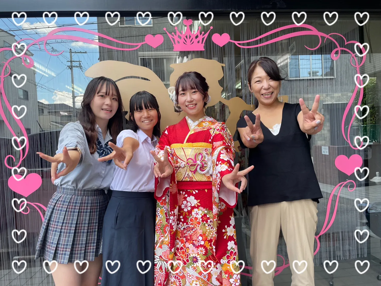 振袖 レンタル 奈良 かわいい おしゃれ 赤 古典柄