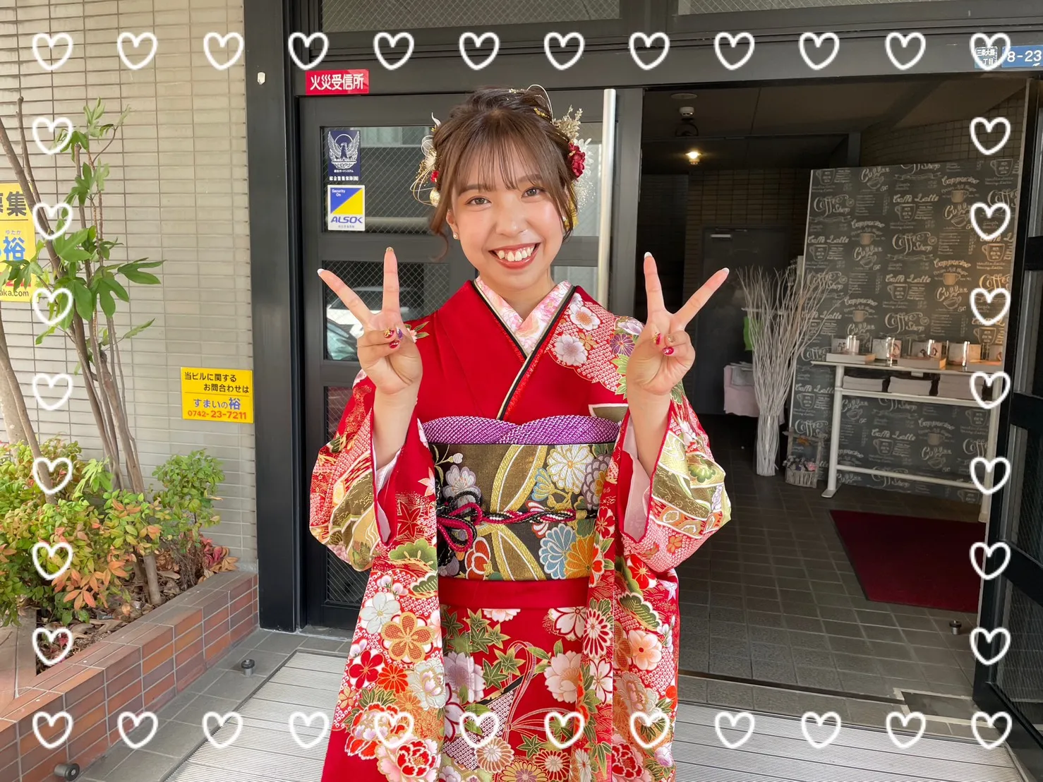 振袖 レンタル 奈良 おしゃれ 古典柄 かわいい 正統派 赤