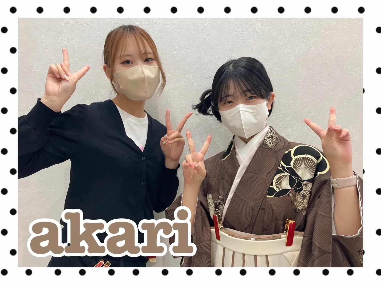 【TAKAZEN橿原店】23日♡2024年卒業の中村理沙ちゃんがモデルのブラウンが大人可愛い卒業式袴姫ちゃん♡