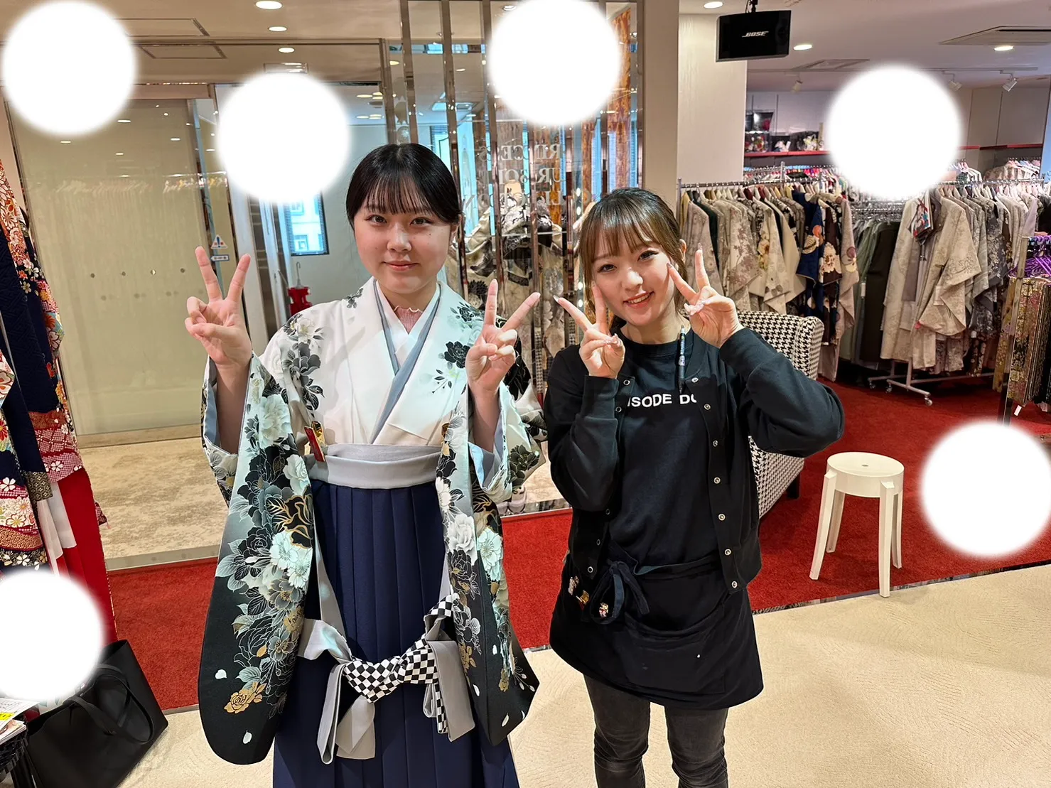 袴レンタル 白袴 ブラウン
