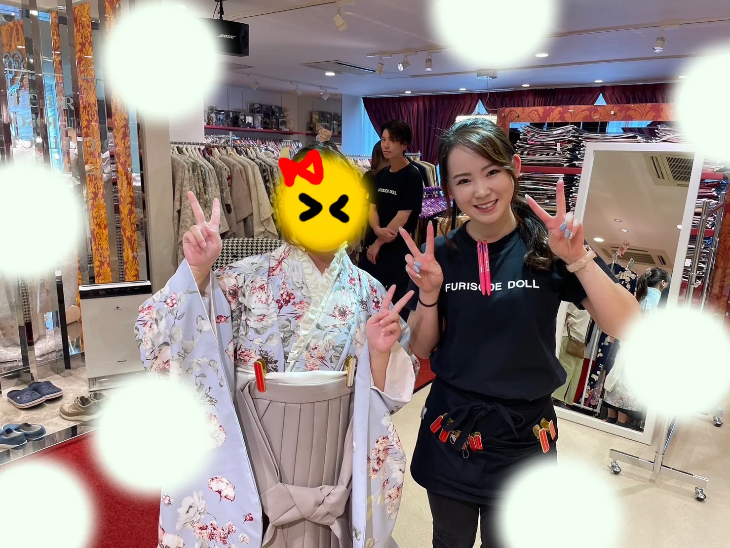 成人式 前撮り 梅田 袴 くすみカラー かわいい イマドキ 淡色 古典 タカゼン 撮影