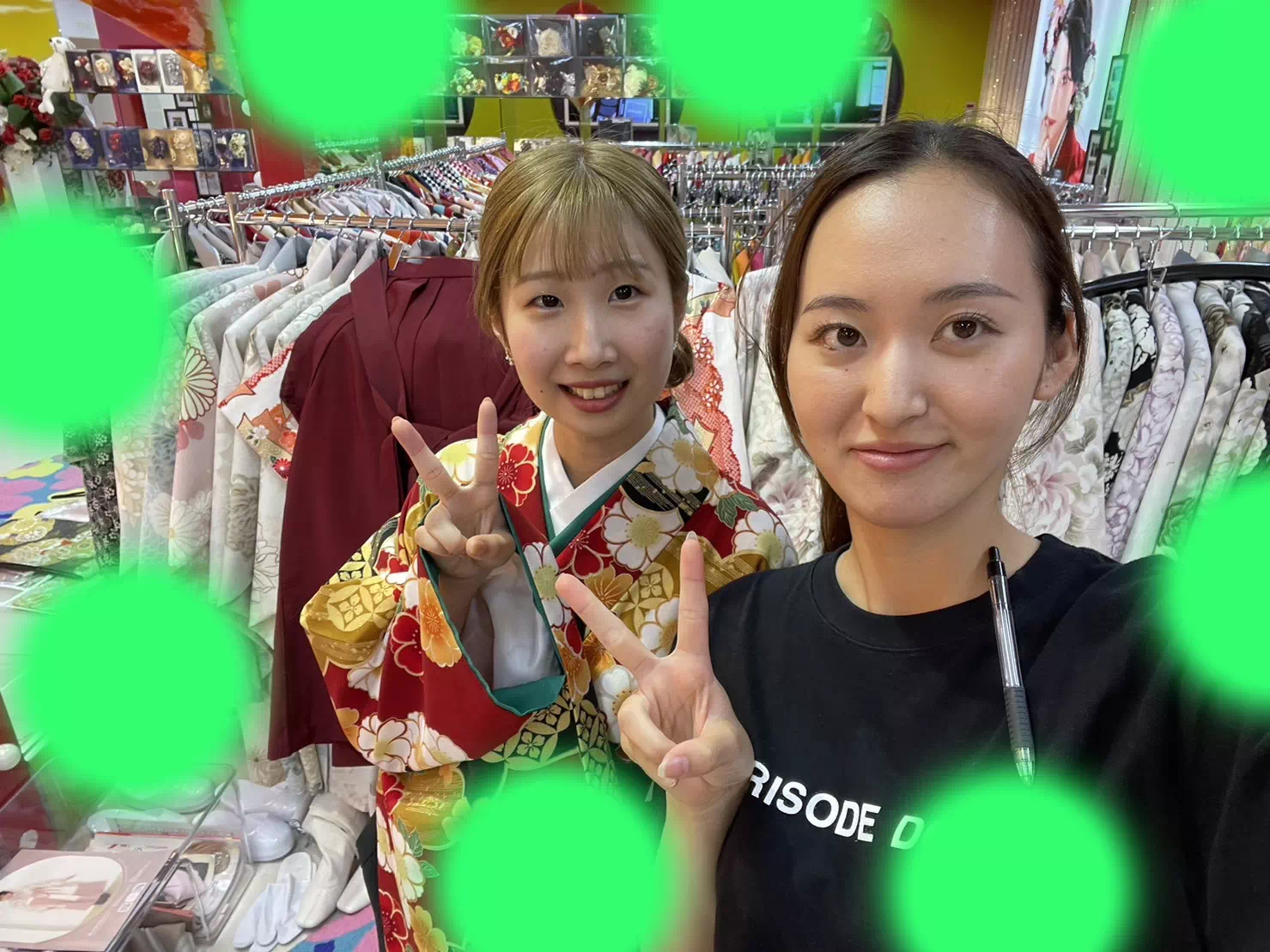 TAKAZEN神戸三宮店　前撮り撮影会　イマドキ　カワイイ　コディネート　振袖　レンタル　くすみ　派手　キラキラ　かわいい　おしゃれ　イマドキ　成人式