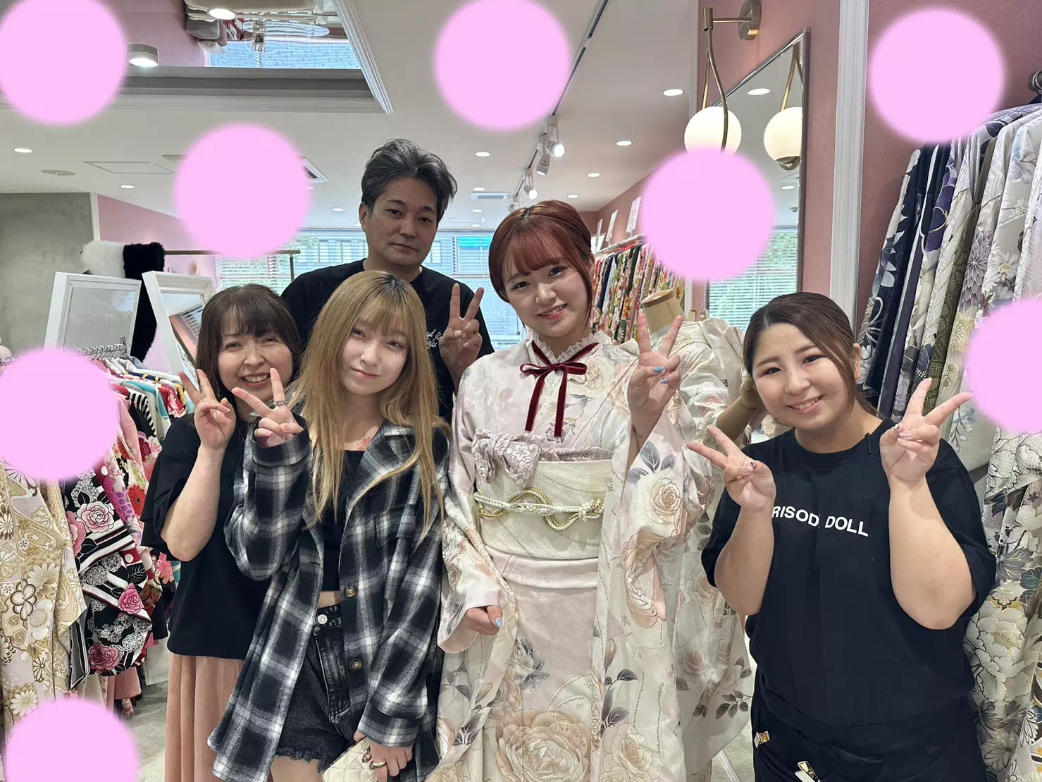 【TAKAZEN姫路店】♡18日 大人気なヘップバーン シリーズ!ピンク×キラキラが可愛い!明石市2024年成人のお振袖姫ちゃんのご紹介 ♡