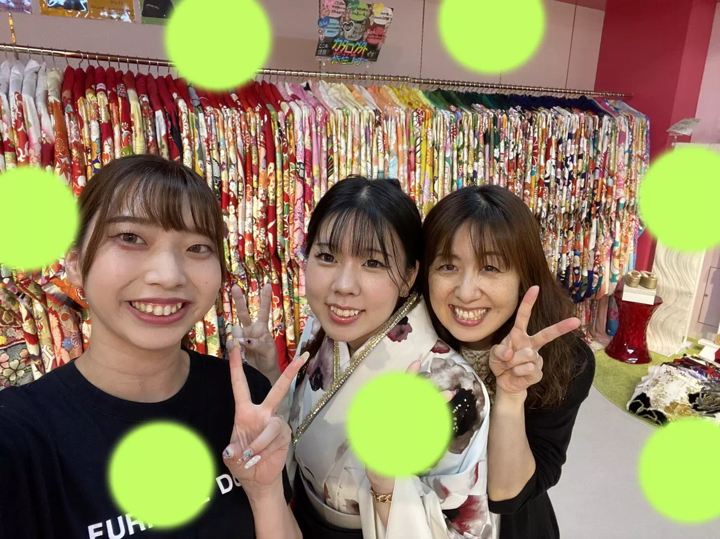 TAKAZEN神戸店袴　前撮り撮影会　イマドキ　カワイイ　コディネート　振袖　レンタル　袴　