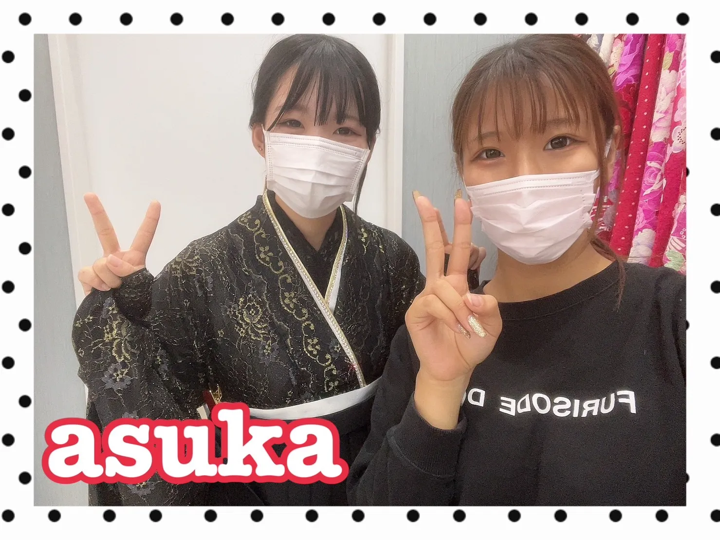 【TAKAZEN橿原店】25日♡成人式で袴ご着用の黒でまとめたシックでカッコいいこだわりコーデ姫ちゃん♡
