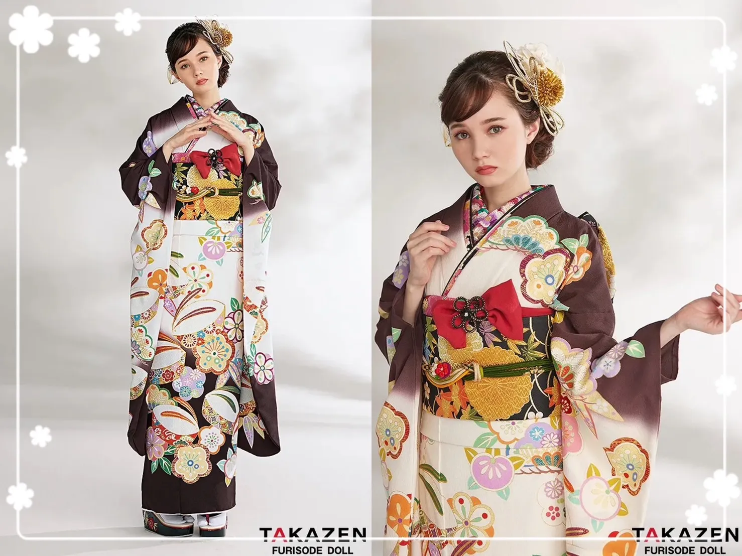 振袖 レンタル 奈良 前撮り撮影会 かわいい ブラウン 上品 ウサギ