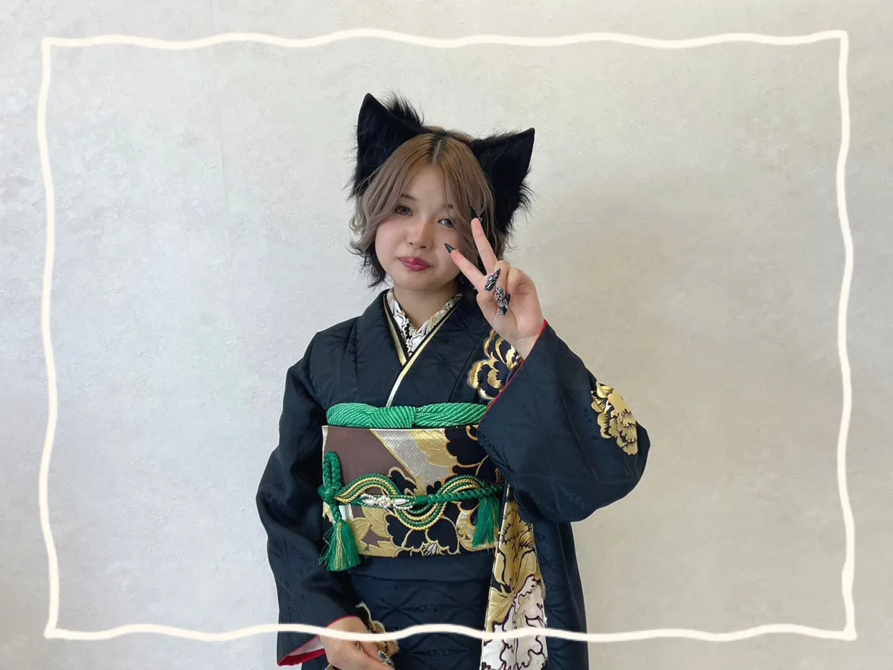 振袖レンタル 奈良 橿原 かわいい おしゃれ 個性派 かわいい かっこいい くすみ イマドキ