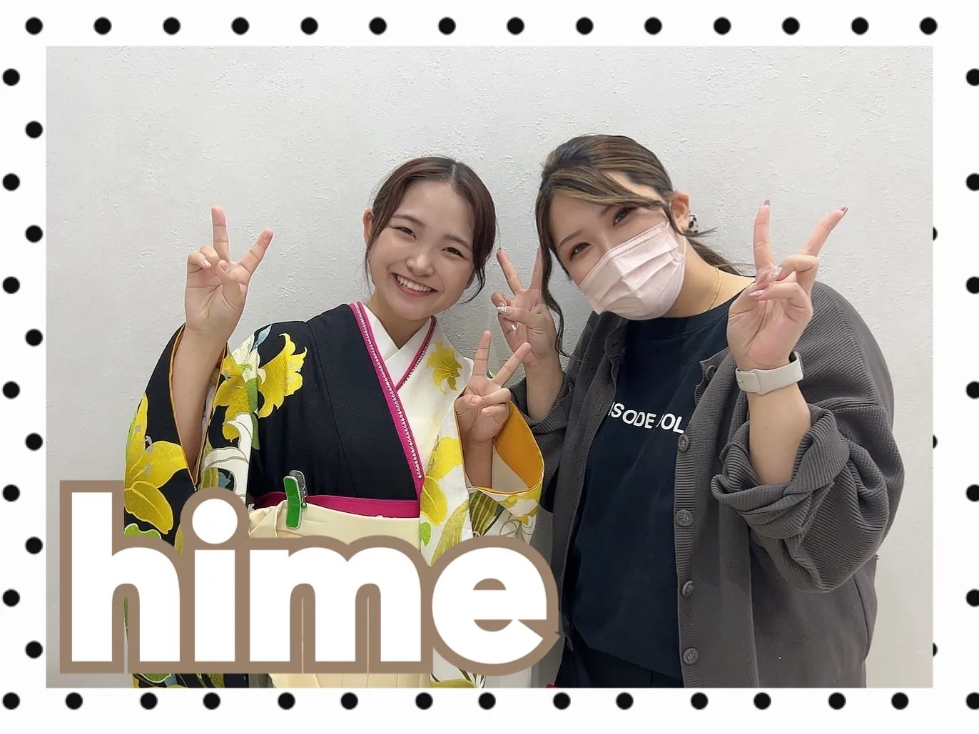 【TAKAZEN橿原店】23日♡2024年卒業のイマドキクリーム色が可愛い卒業式袴姫ちゃん♡