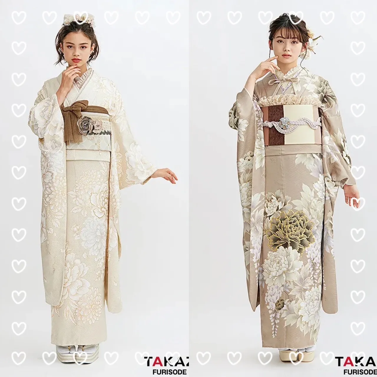 【TAKAZEN橿原店】11日♡淡色女子必見!!ふんわり可愛いベージュお振袖のご紹介♡