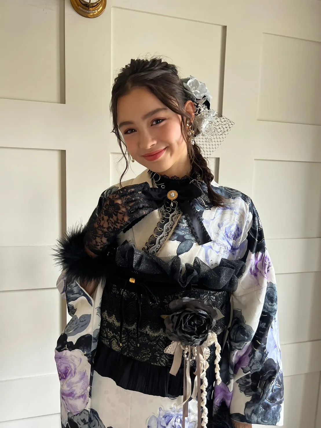 成人式 前撮り 梅田 袴 くすみカラー かわいい イマドキ 淡色 古典 タカゼン 撮影