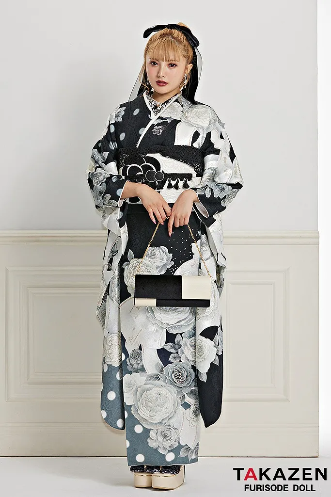 成人式 レンタル 振袖 可愛い 今どき 淡い色 ヘップバーン シャネルカラー キラキラ リボン