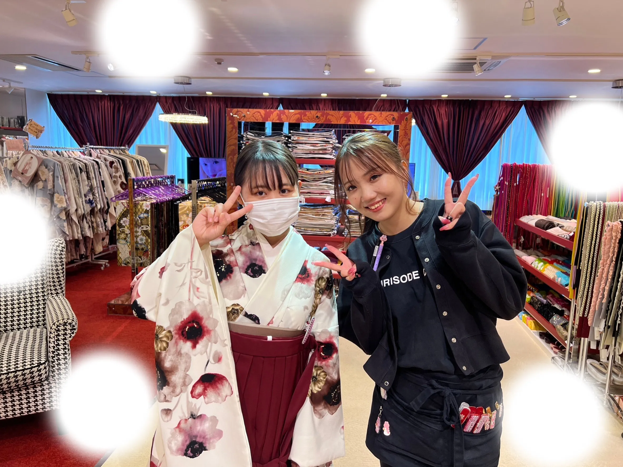 袴 振袖 レンタル 大阪 梅田 安い かわいい イマドキ くすみカラー レース オシャレ 派手 被らない 個性的 シンプル