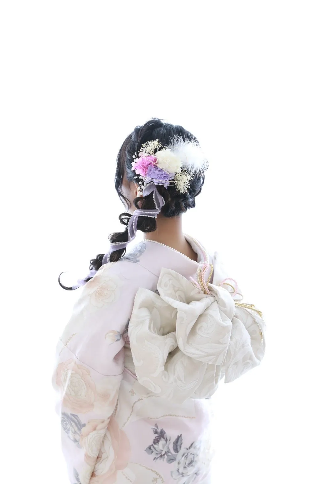 成人式 ヘアアレンジ 編みおろし