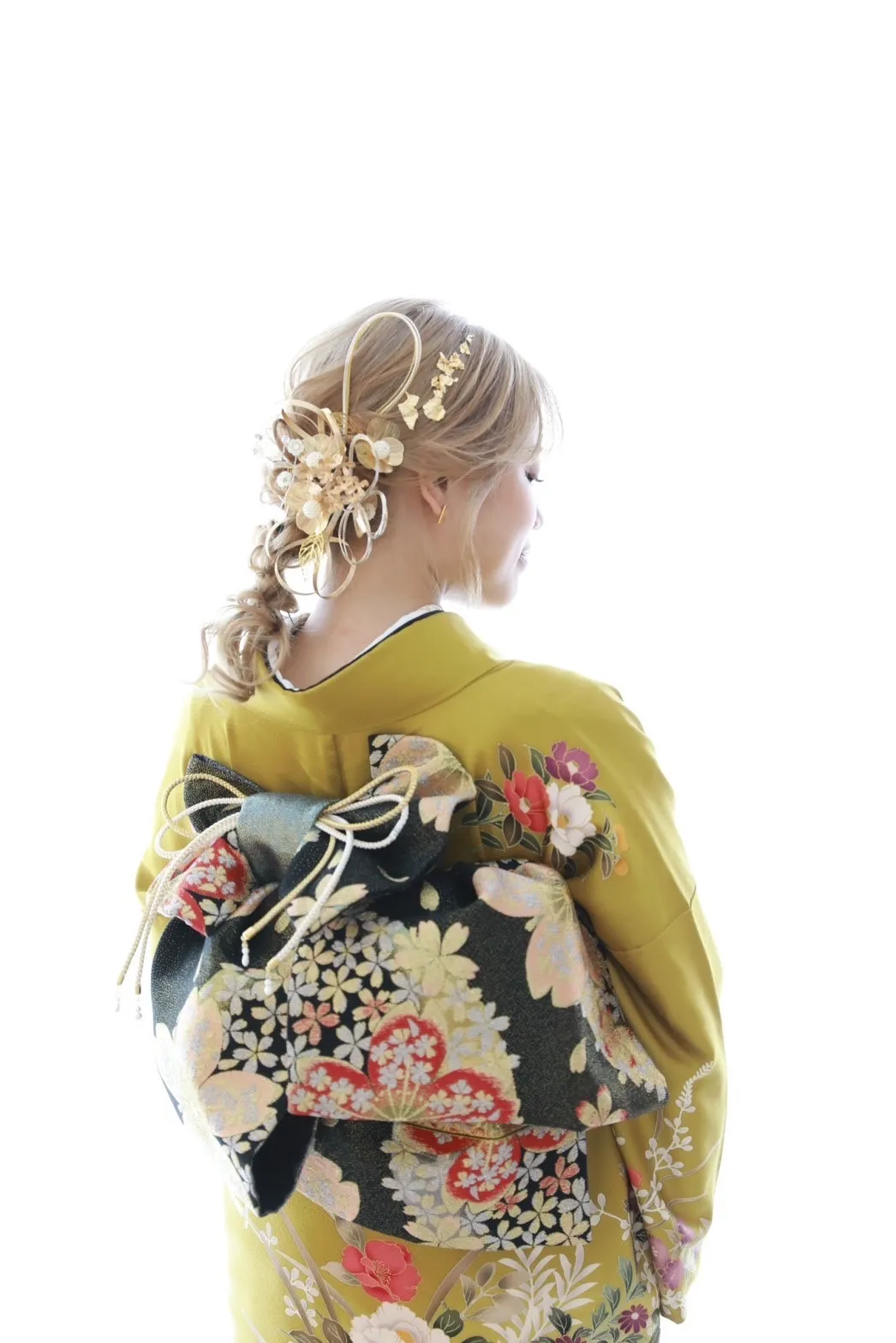 成人式 ヘアアレンジ 編みおろし