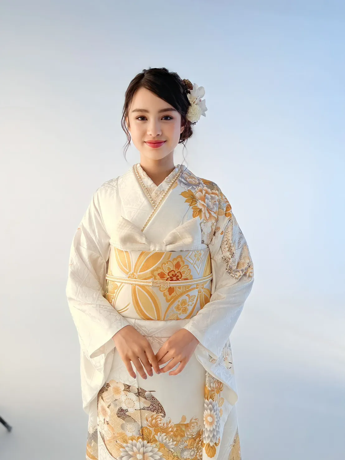 成人式 前撮り 梅田 袴 くすみカラー かわいい イマドキ 淡色 古典 タカゼン 撮影