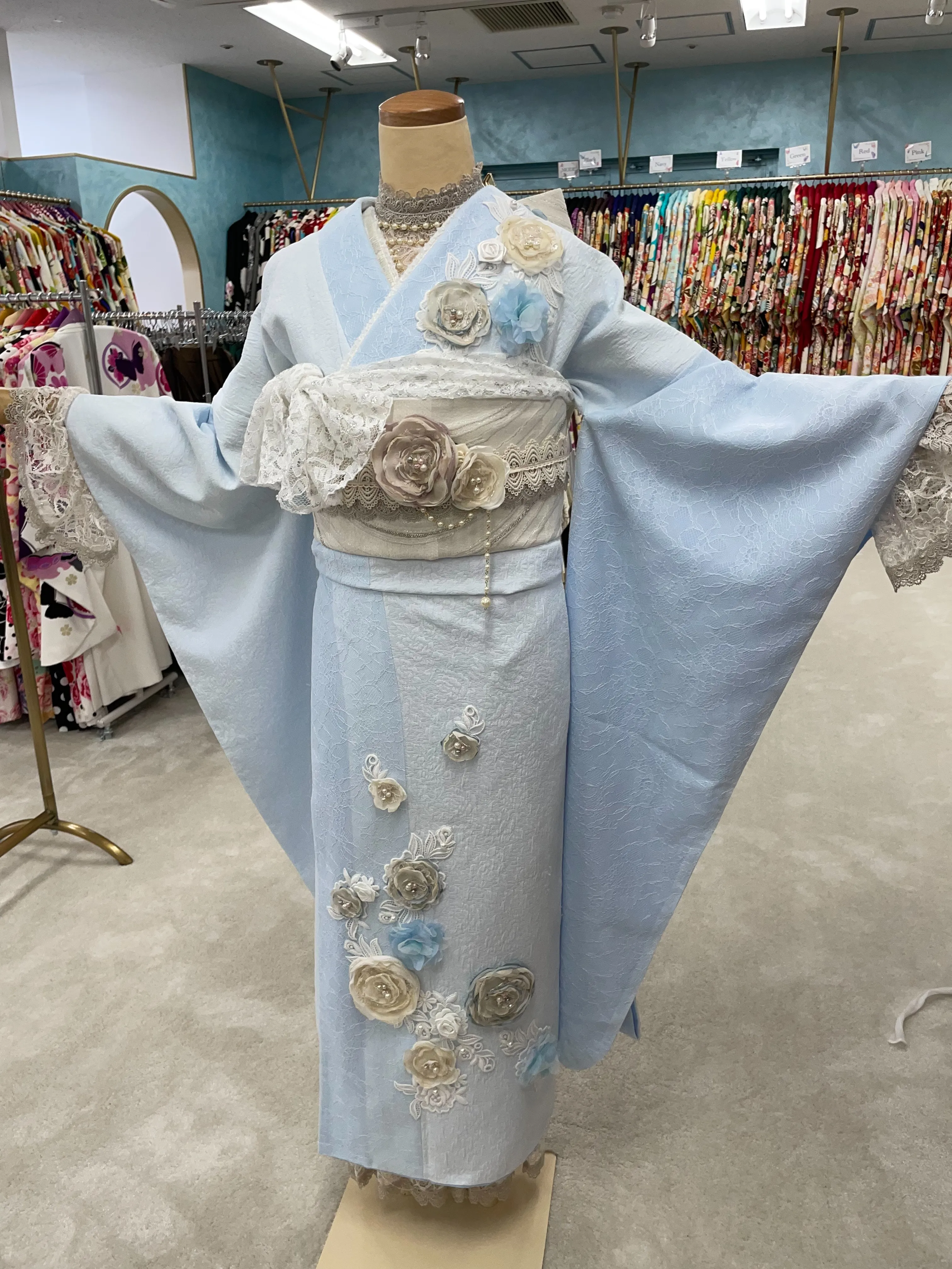振袖　ミニョン　かわいい　成人式　大阪　なんば　心斎橋