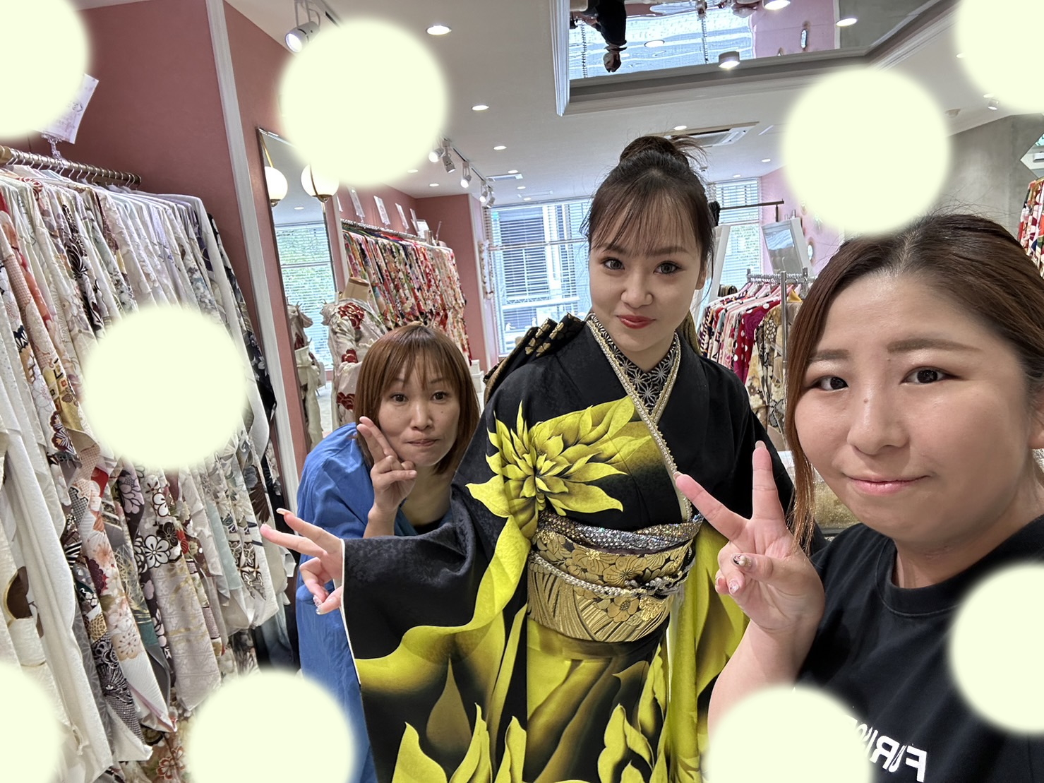 【TAKAZEN姫路店】♡25日 島根県成人式! 黄色&黒の綺麗めモード振袖姫ちゃん ♡