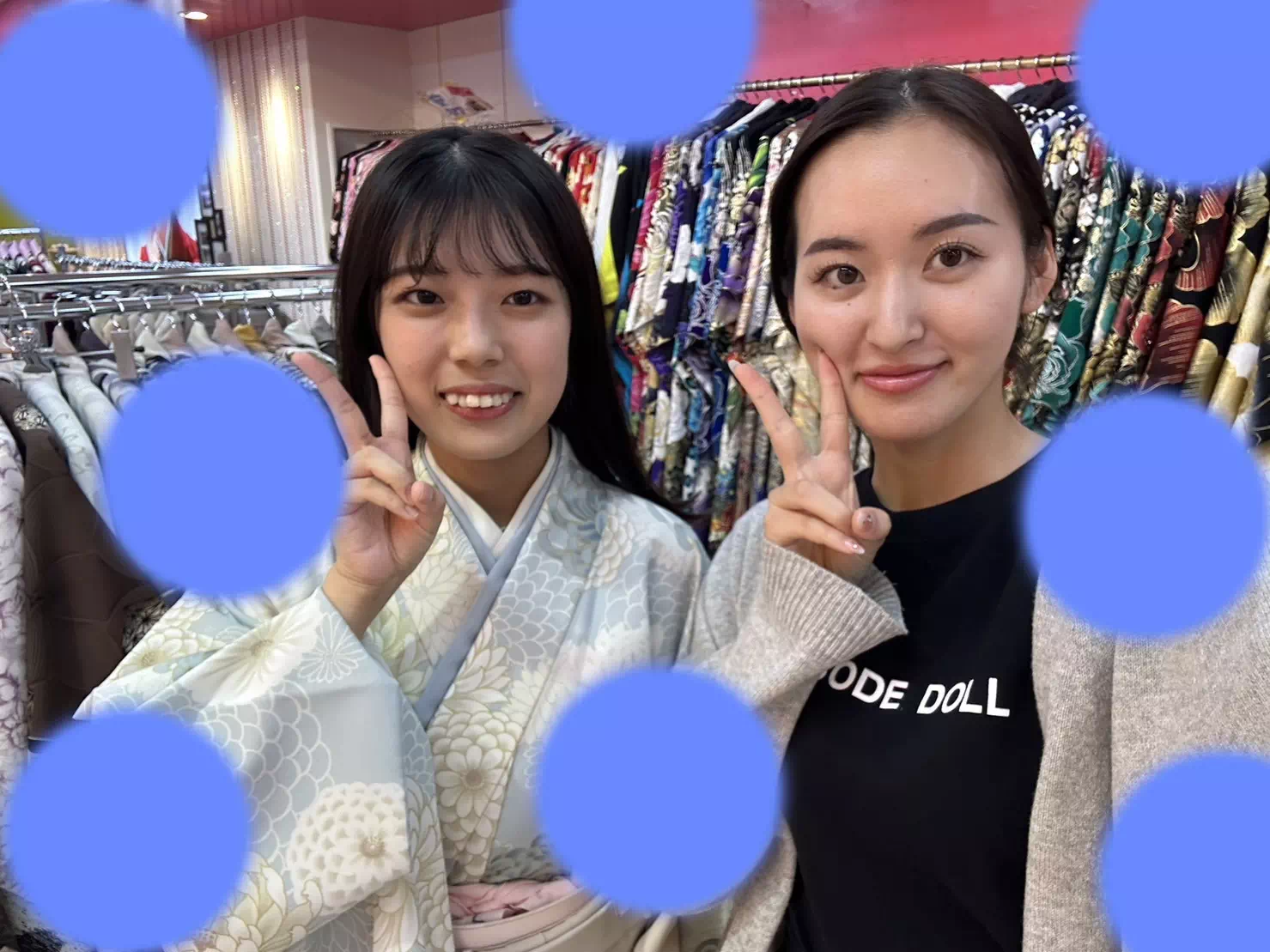 TAKAZEN神戸店 卒業式 袴レンタル イマドキ くすみカラー レース ベージュ 水色 前撮り撮影会