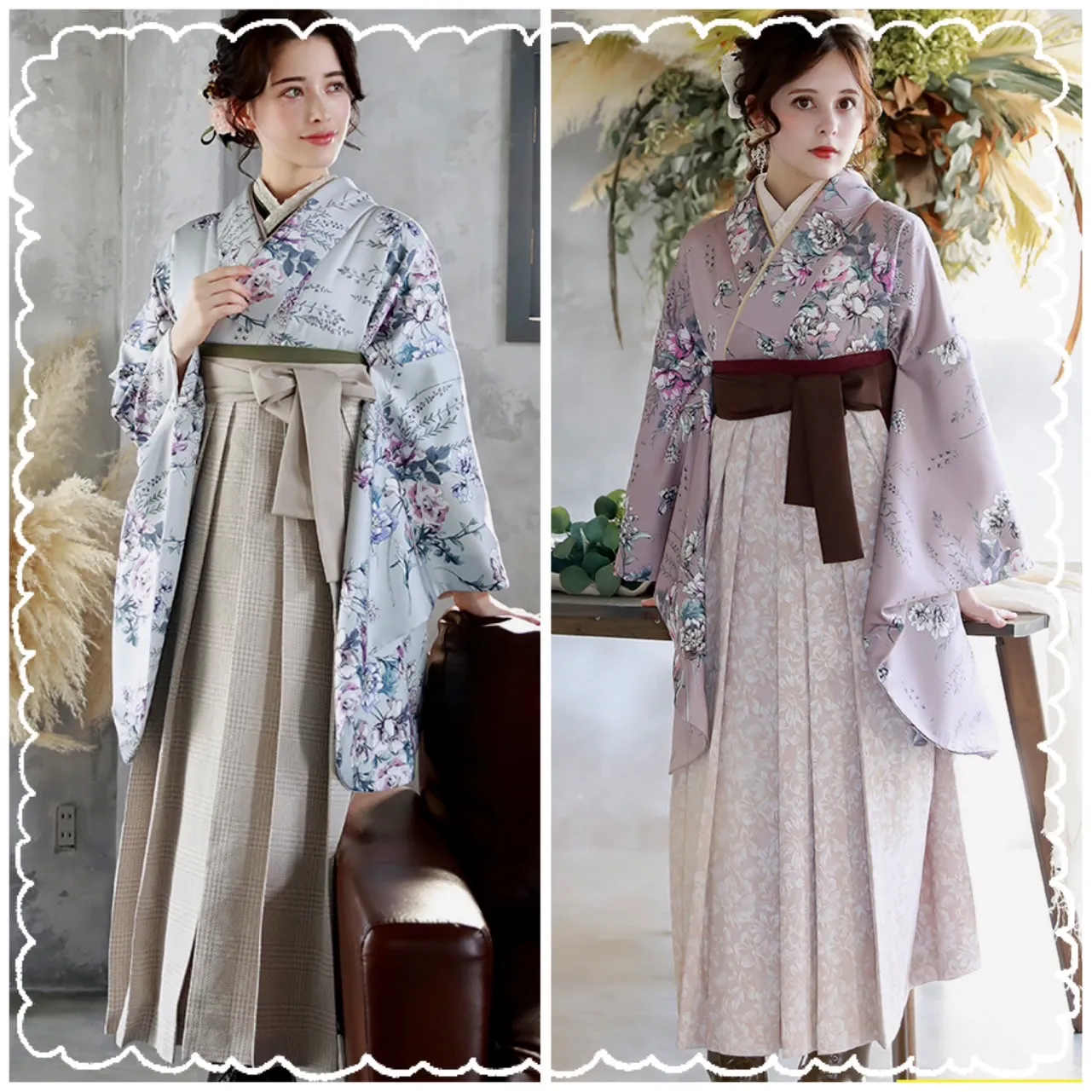 【TAKAZEN橿原店】8日♡双子コーデにもおすすめな大人可愛いアンティーク袴のご紹介♡