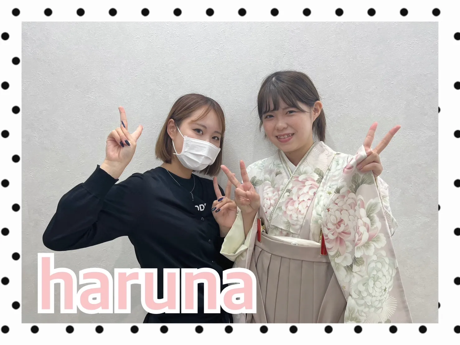 【TAKAZEN橿原店】18日♡2024年卒業の淡いくすみピンクがガーリーな卒業式袴姫ちゃん♡