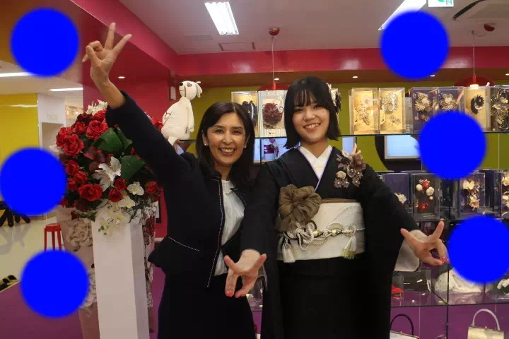 TAKAZEN神戸店　前撮り撮影会　イマドキ　カワイイ　コディネート　振袖　レンタル　袴　