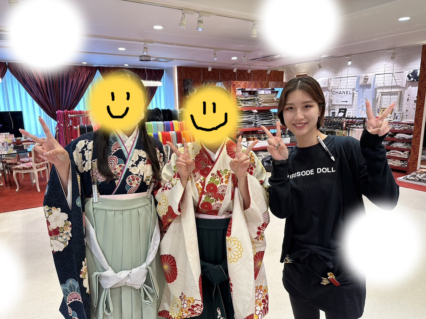 成人式 前撮り 梅田 袴 くすみカラー かわいい イマドキ 淡色 古典 タカゼン 撮影
