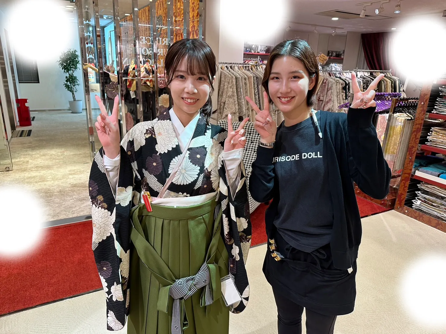 成人式 前撮り 梅田 袴 くすみカラー かわいい イマドキ 淡色 古典 タカゼン 撮影