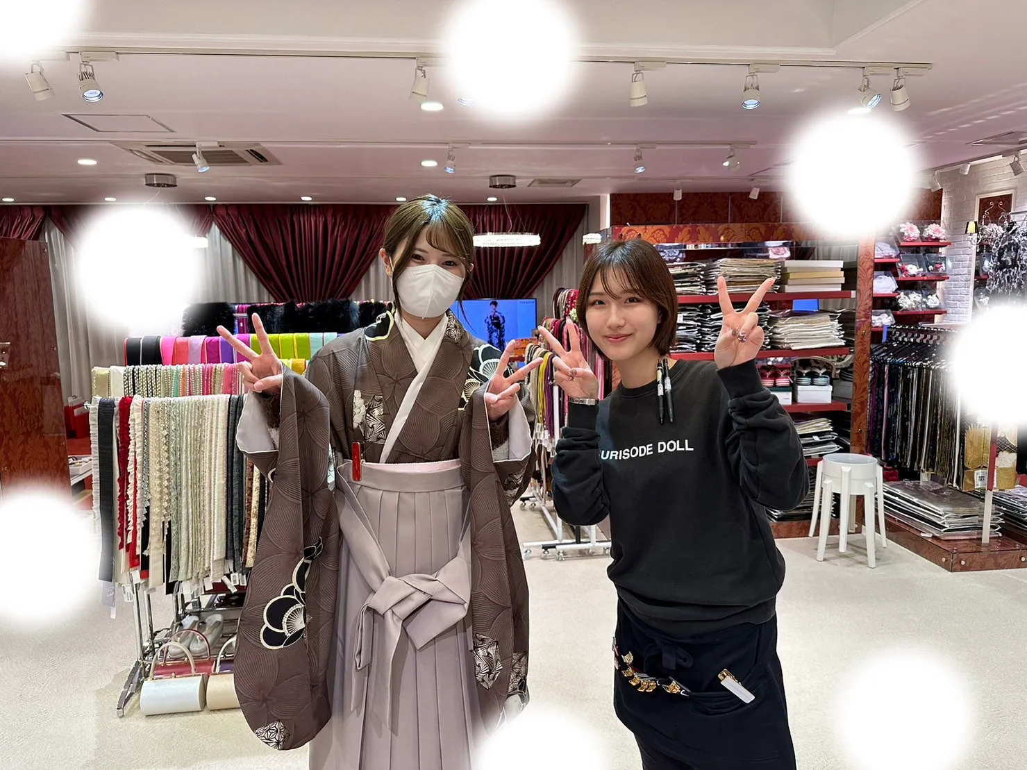 袴レンタル 大阪 梅田 前撮り 安い かわいい レース イマドキ 新作 くすみカラー 振袖レンタル 古典 白