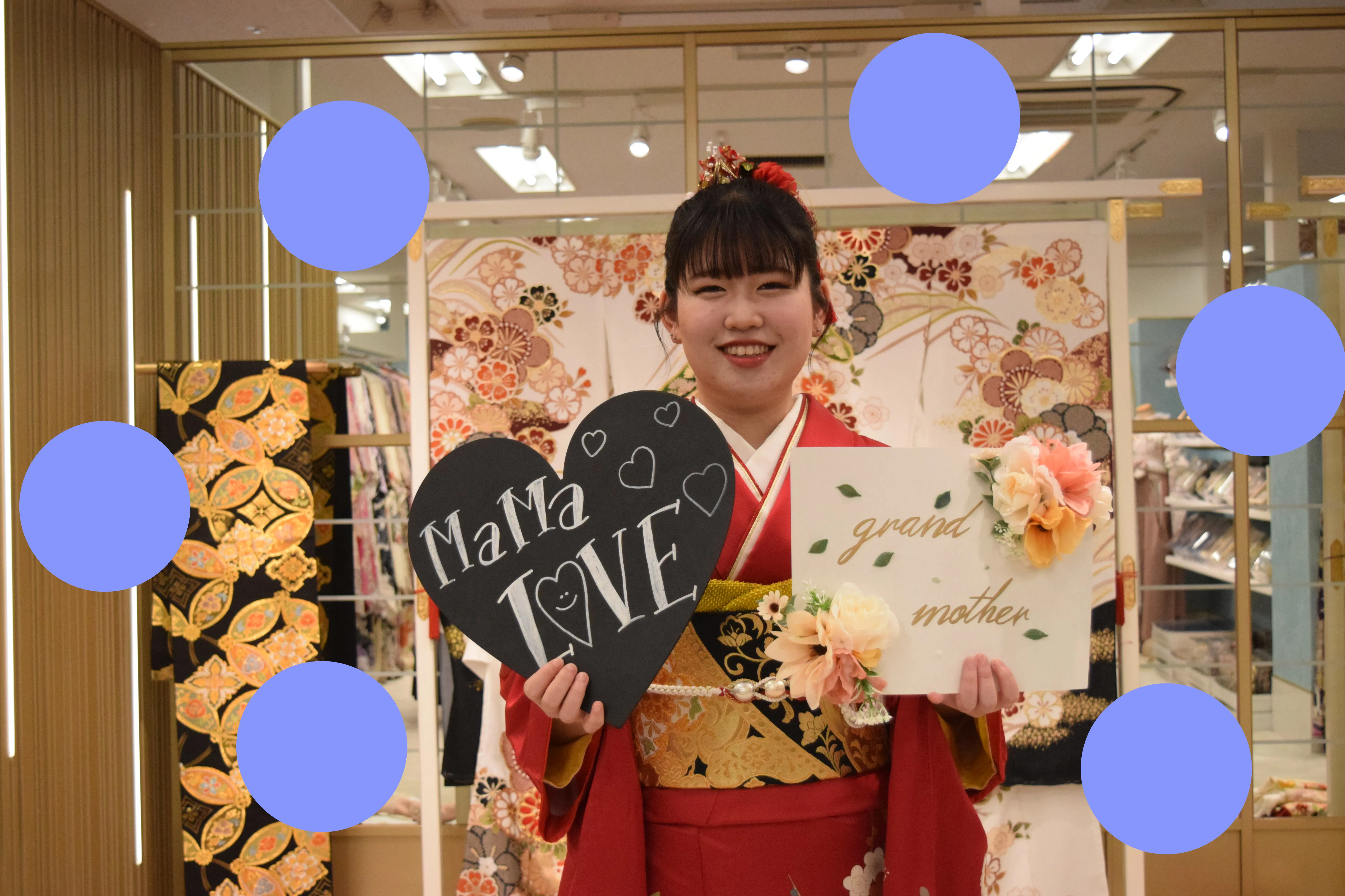 前撮り　ママ振袖　スタジオ