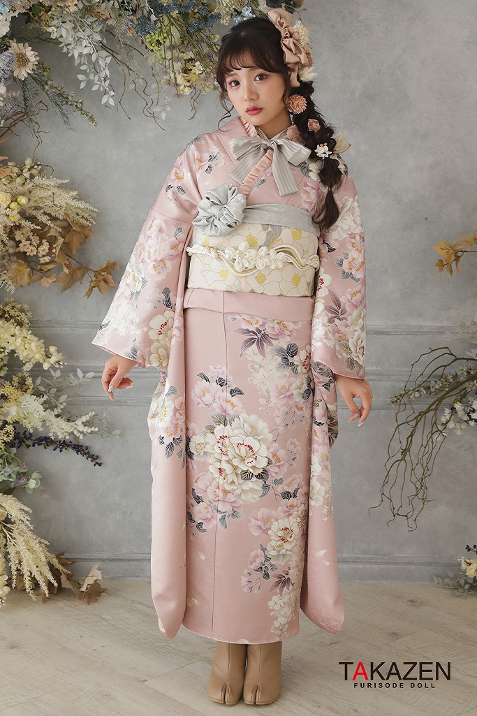 成人式 レンタル 振袖 可愛い 今どき 淡い色 キュート プリキュア ラブリー ガーリー ピンク くすみピンク ビビットピンク プリティ