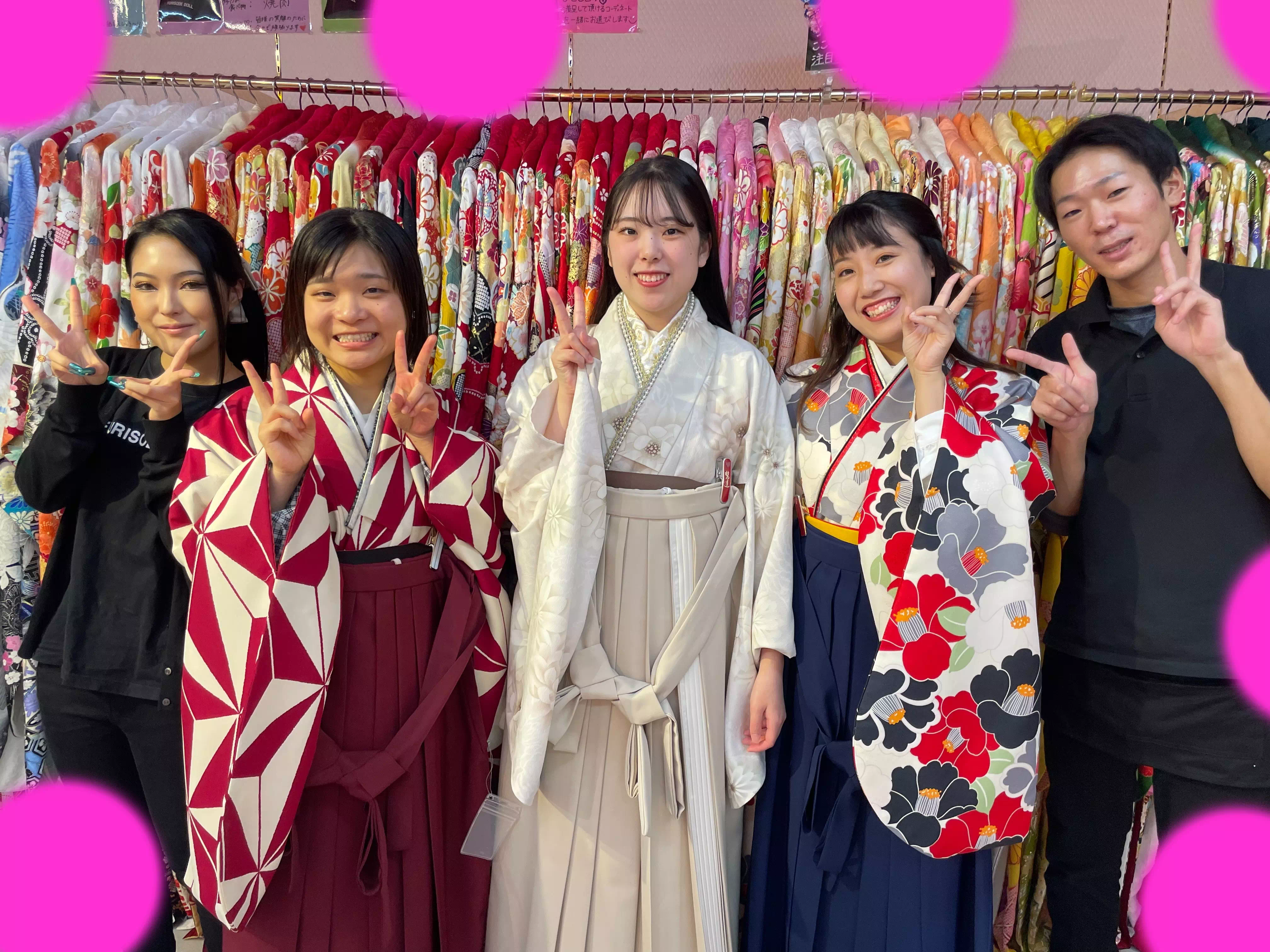TAKAZEN神戸店　神戸　卒業式　袴レンタル　コタン　レトロ　くすみ　イマドキ　カワイイ　