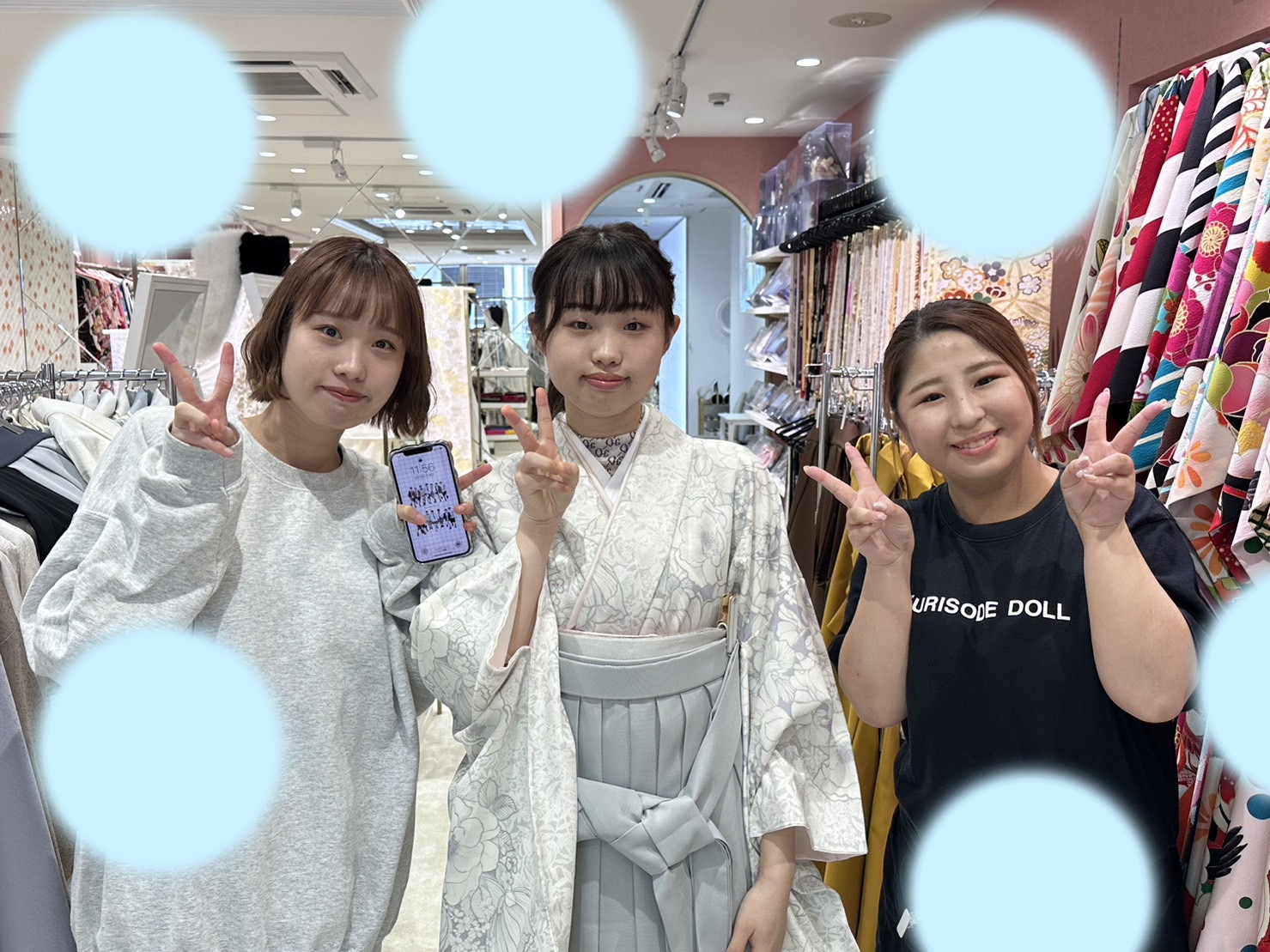 【TAKAZEN姫路店】♡8日 さわやかなくすみカラーが可愛い♡玉城ティナちゃん着用袴をレンタルの加古川市姫ちゃん♡