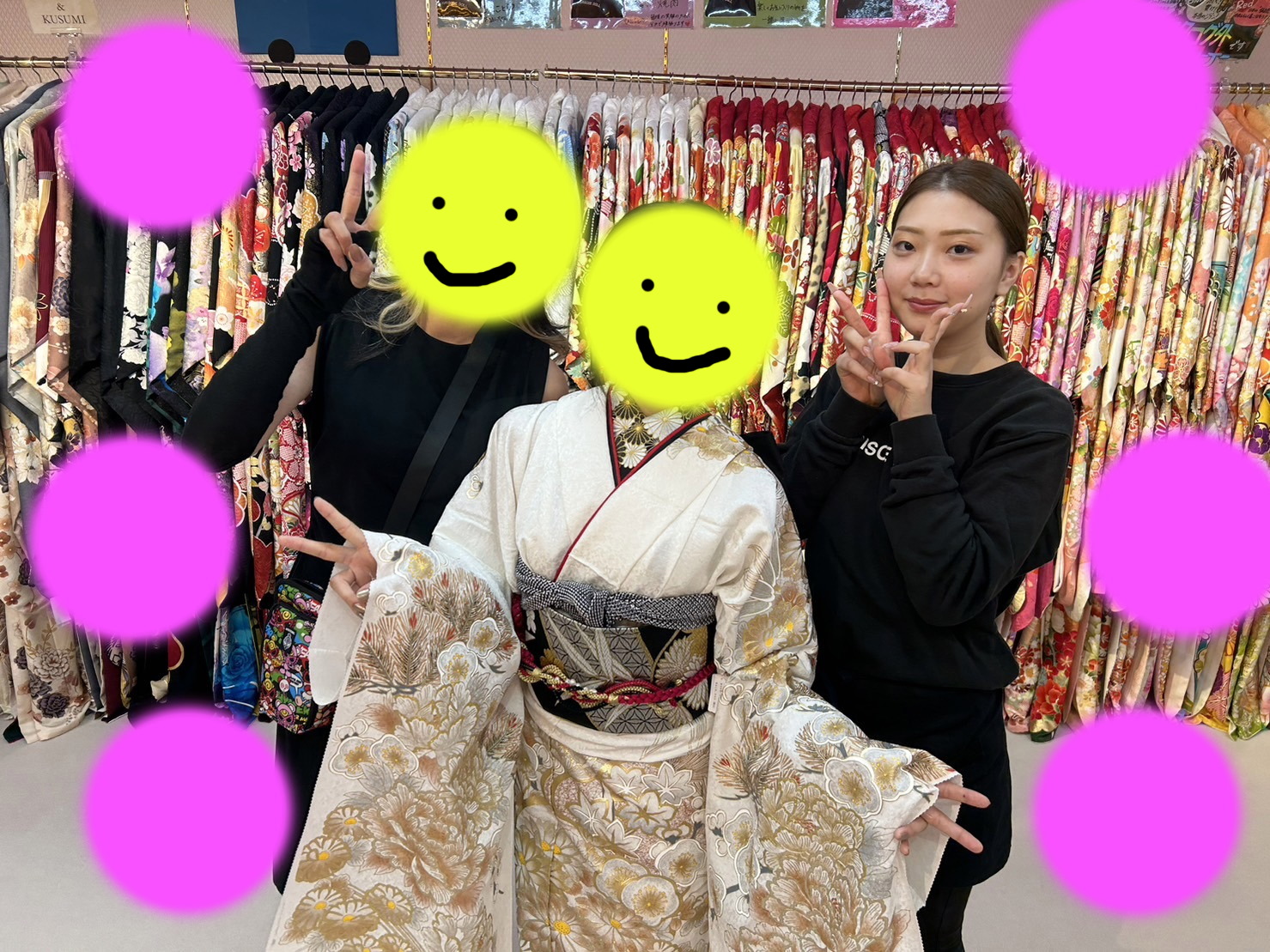 TAKAZEN神戸三宮店 正統派古典 かわいい キラキラ 成人式 神戸 三宮