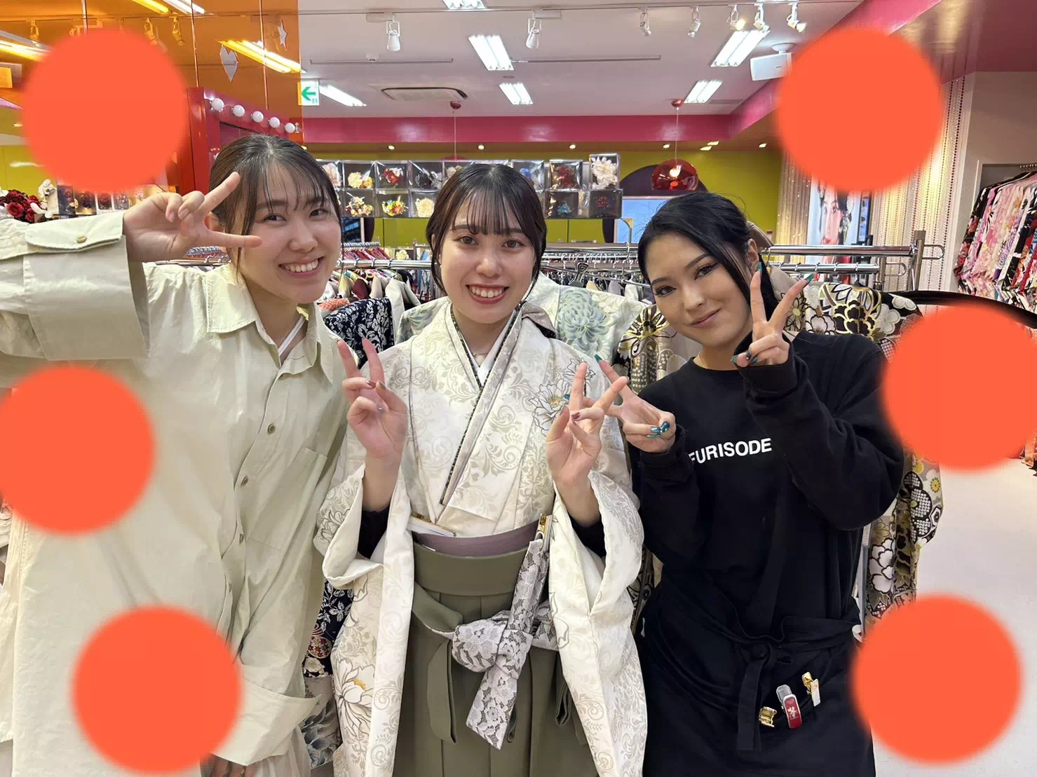 TAKAZEN神戸店 前撮り撮影会 卒業式 袴 くすみ系 イマドキ カワイイ コディネート