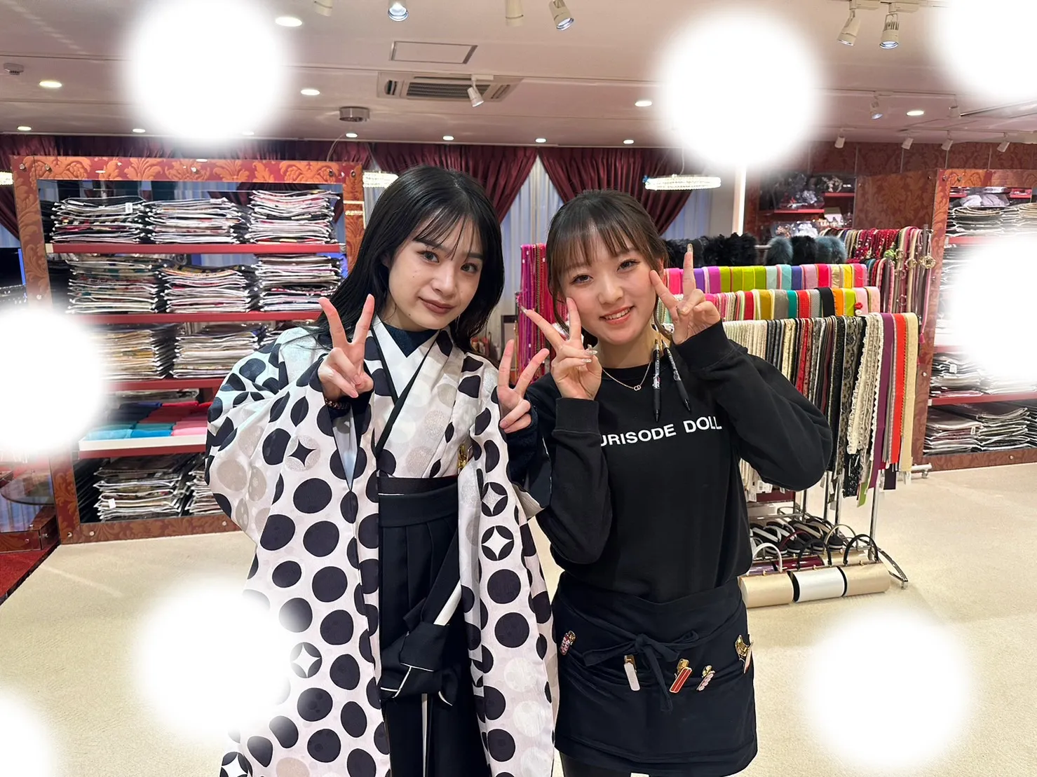 振袖レンタル 袴レンタル キラキラ ヘップバーン 紫 くすみカラー イマドキ かわいい 新作 古典 白レース ヴィンテージスタイル
