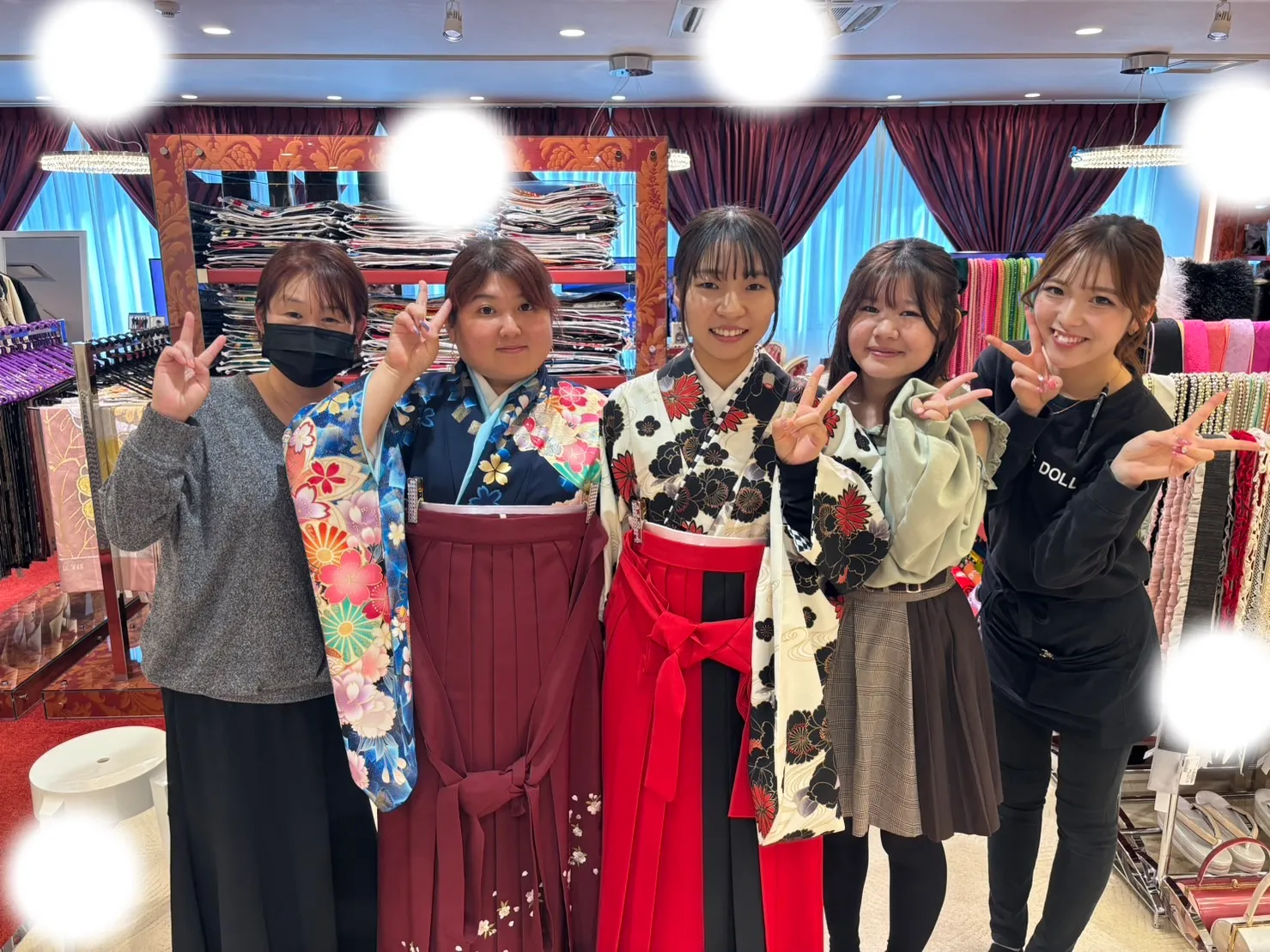 成人式 前撮り 梅田 袴 くすみカラー かわいい イマドキ 淡色 古典 タカゼン 撮影
